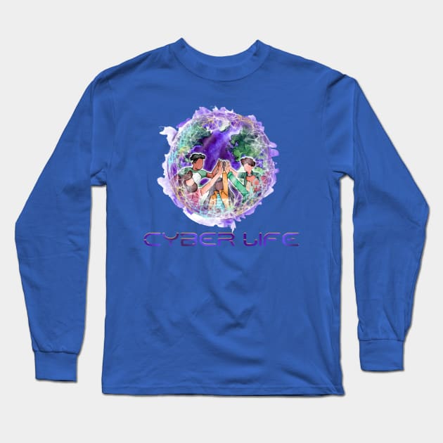 Cyber Life Long Sleeve T-Shirt by Cyber Life